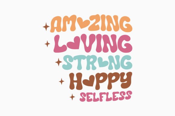Amazing Loving Retro Mothers Day SVG
