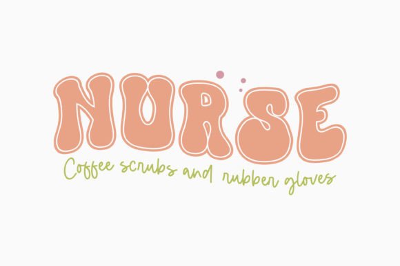 Coffee Scrubs and Retro Nurse Quote SVG