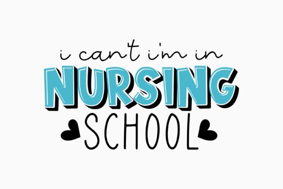 I Can't I Am in Nursin Retro Nurse Quote