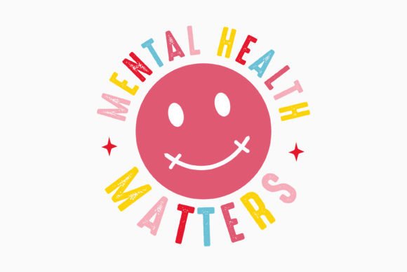 Mental Health Matters Svg Retro
