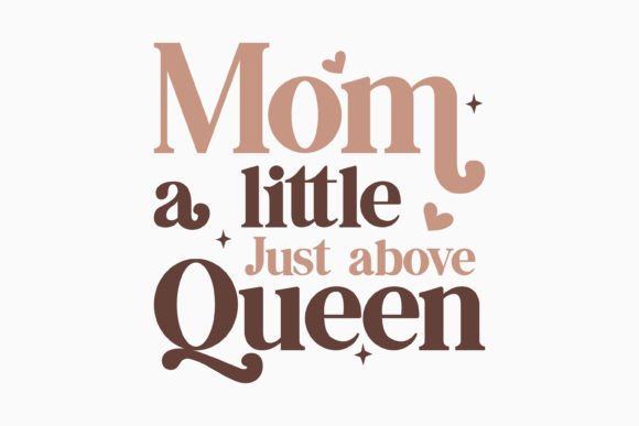 Mom a Little Just Retro Mothers Day SVG