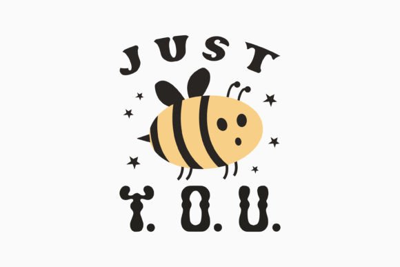 Retro Bee Quote SVG Design Just Bee You