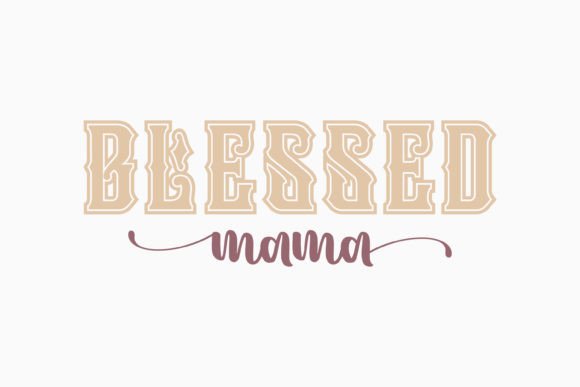 Retro Mothers Day Blessed Mama