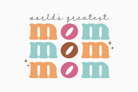 Worlds Greatest Mom Retro Mothers Day